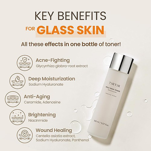 TIRTIR MILK SKIN TONER REFRESHING SKIN (150 ML) - Image 4